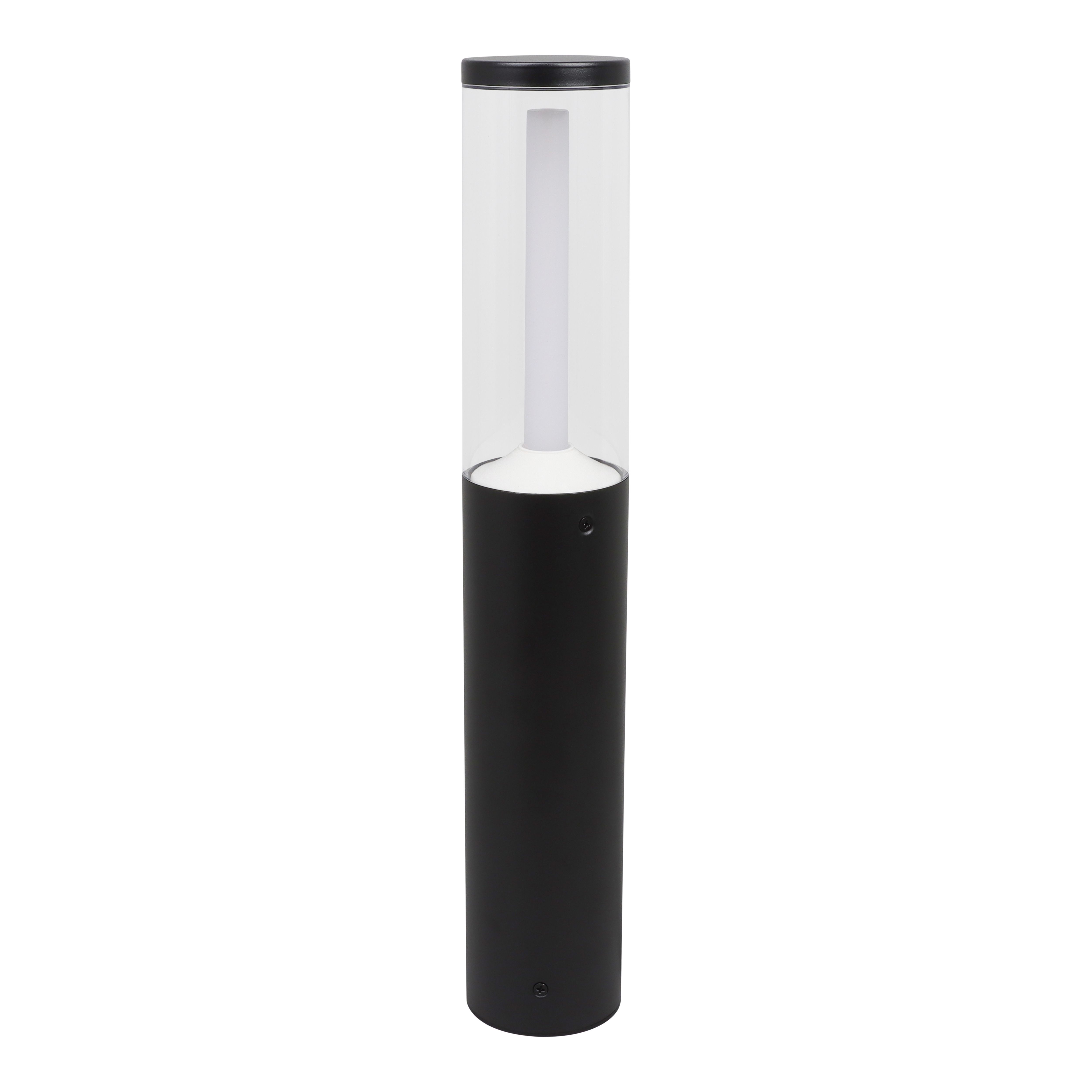 GoodHome Trinidad Black Mains-powered (wired) 1 lamp Integrated LED Outdoor Post light (H)450mm