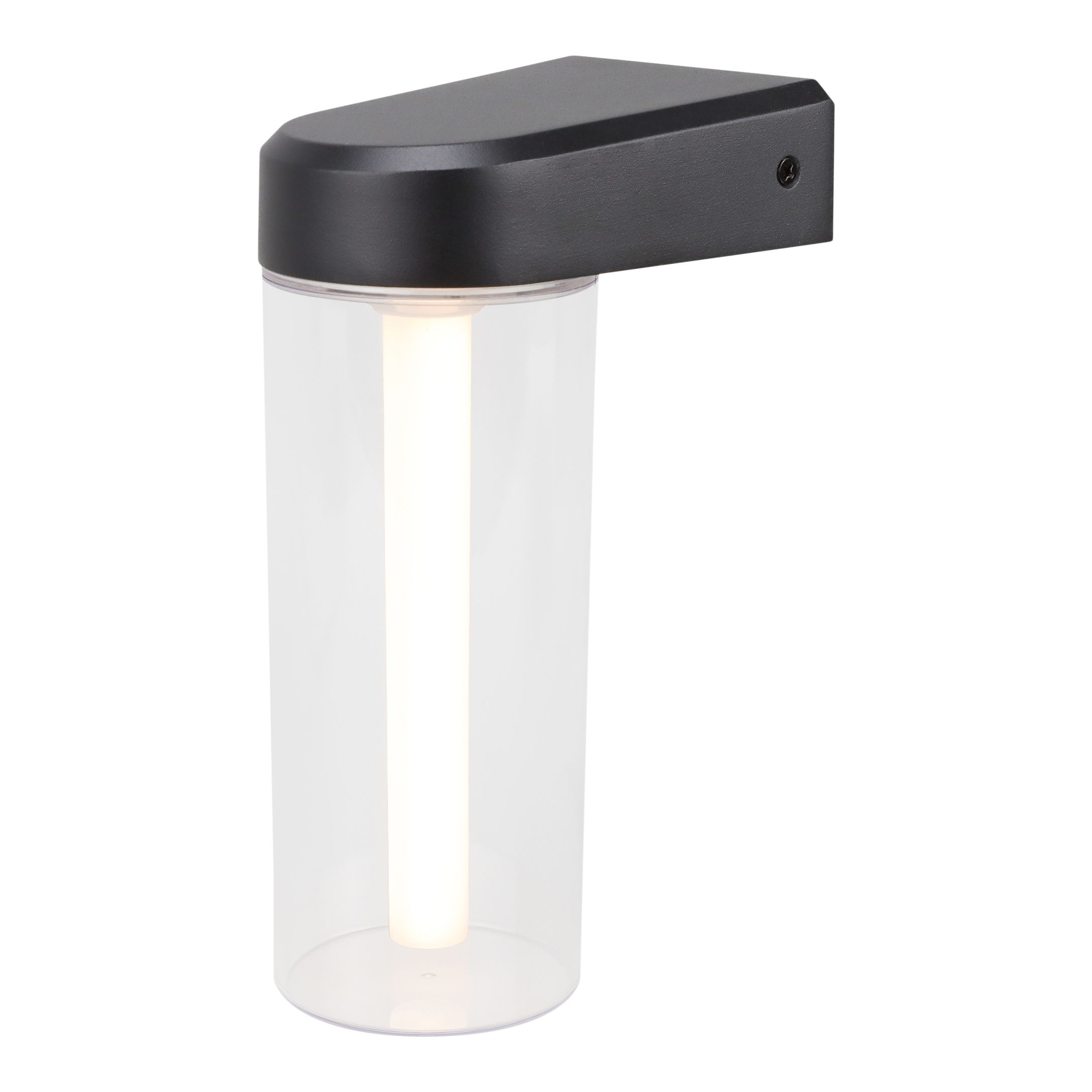 GoodHome Trinidad Fixed Matt Black Mains-powered (wired) Integrated LED Outdoor Wall light 550lm