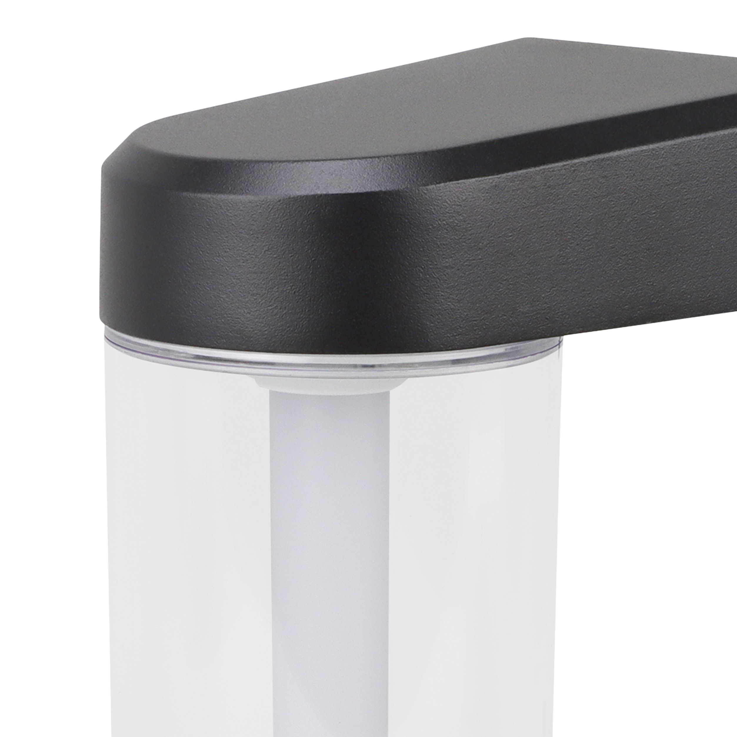 GoodHome Trinidad Fixed Matt Black Mains-powered (wired) Integrated LED Outdoor Wall light 550lm