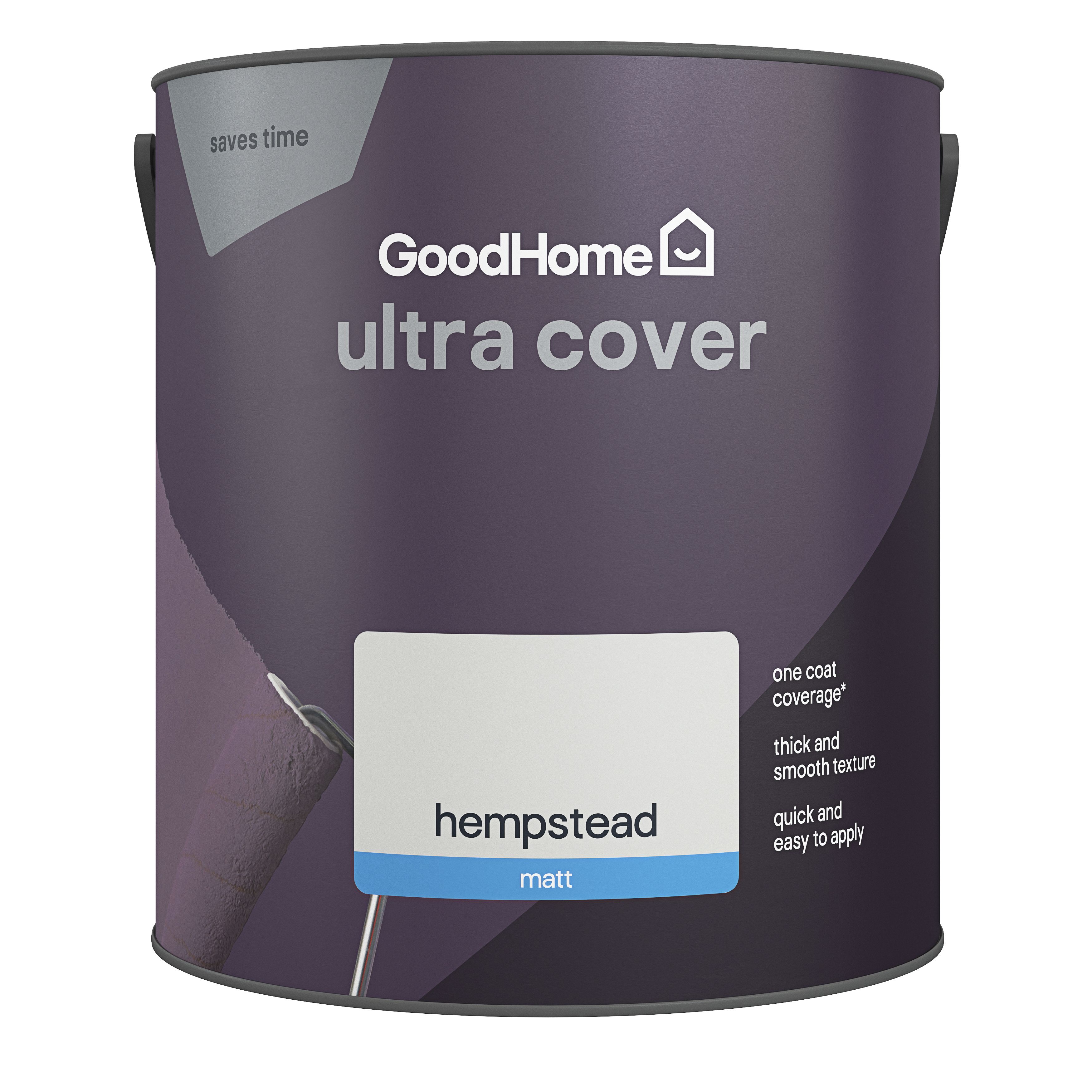 GoodHome Ultra Cover Hempstead Matt Emulsion paint, 2.5L