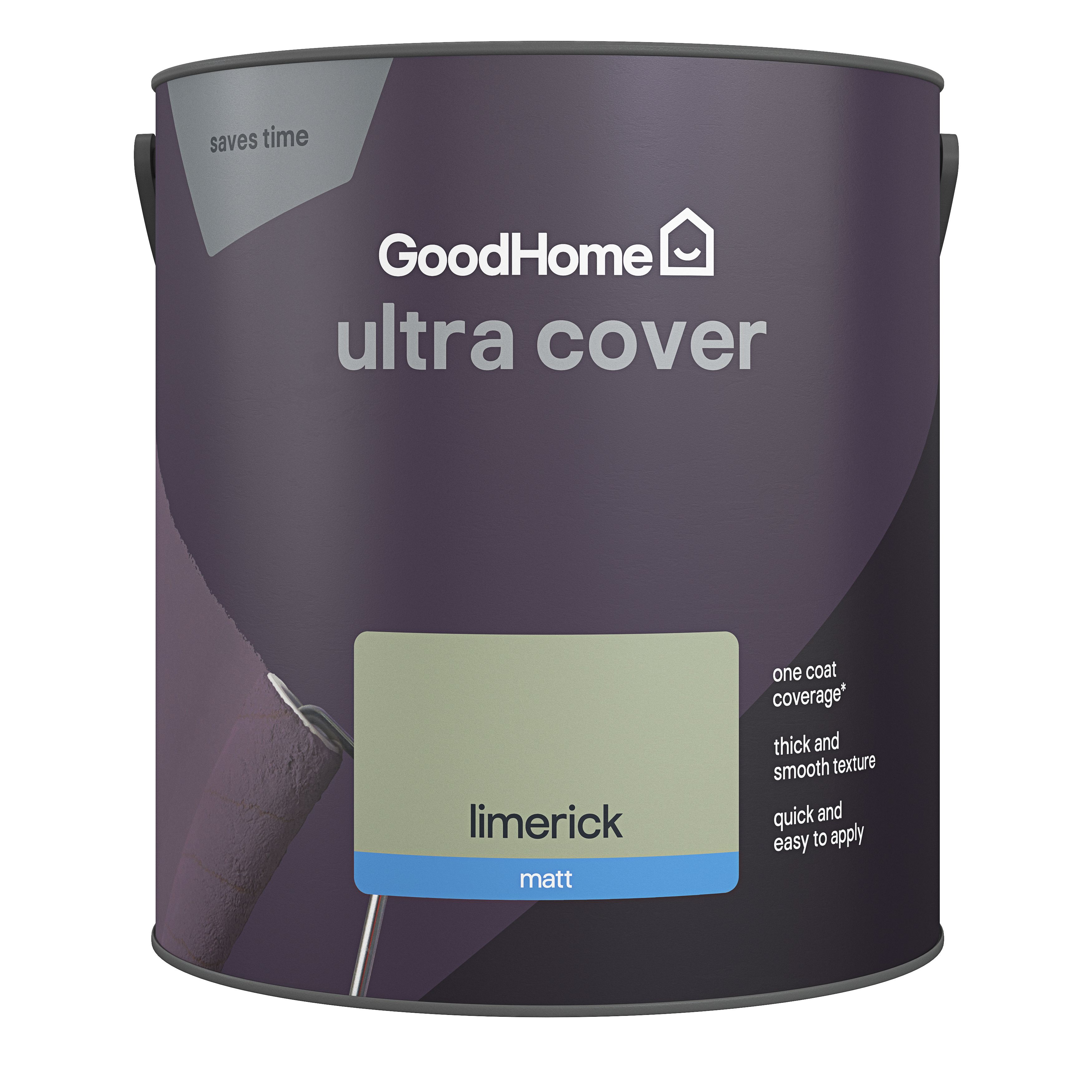 GoodHome Ultra Cover Limerick Matt Emulsion paint, 2.5L