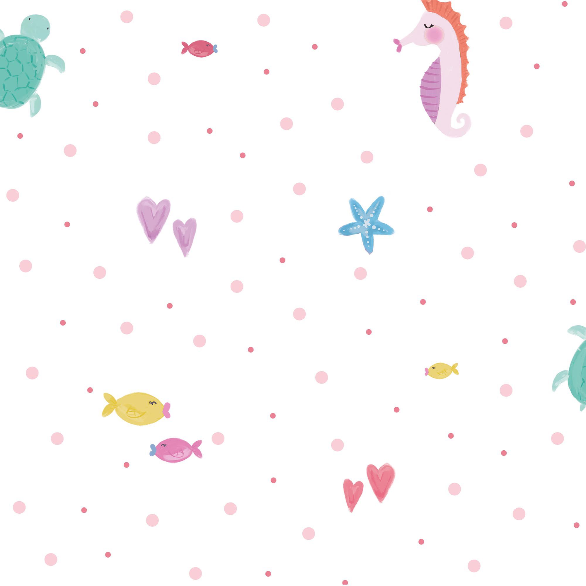GoodHome Under Water Multi Underwater themed design Smooth Wallpaper Sample