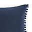 GoodHome Valgreta Deep navy Rectangular Indoor Cushion (L)30cm x (W)500cm