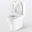 GoodHome Valois Compact Close-coupled Toilet set with Soft close seat