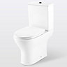 GoodHome Valois White Close-coupled Toilet set with Soft close seat