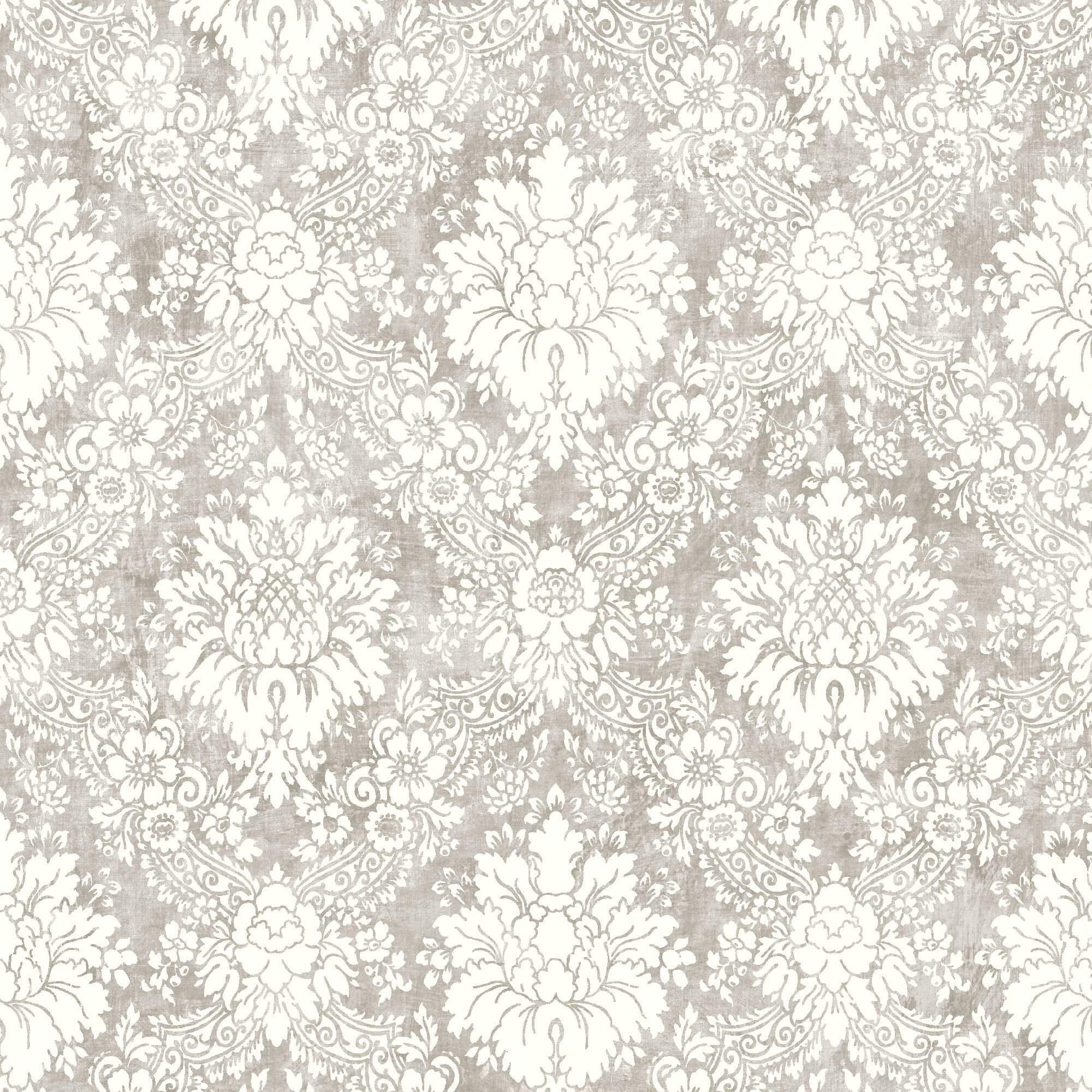 GoodHome Vay Grey Damask Mica effect Textured Wallpaper Sample