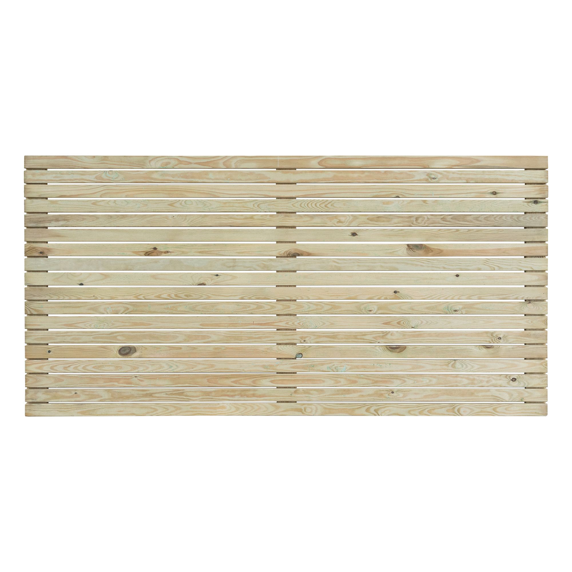 GoodHome Venetian Contemporary Pressure treated 3ft Wooden Fence panel (W)1.8m (H)0.9m