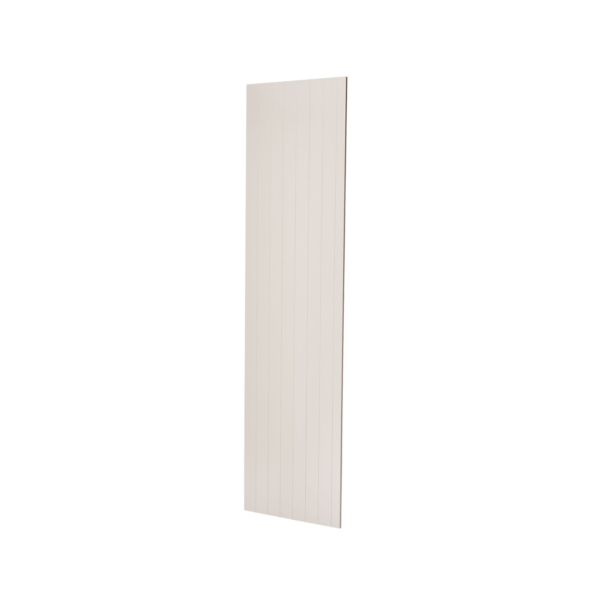 GoodHome Verbena Cashmere painted natural ash shaker Tall Appliance & larder End panel (H)2400mm (W)610mm