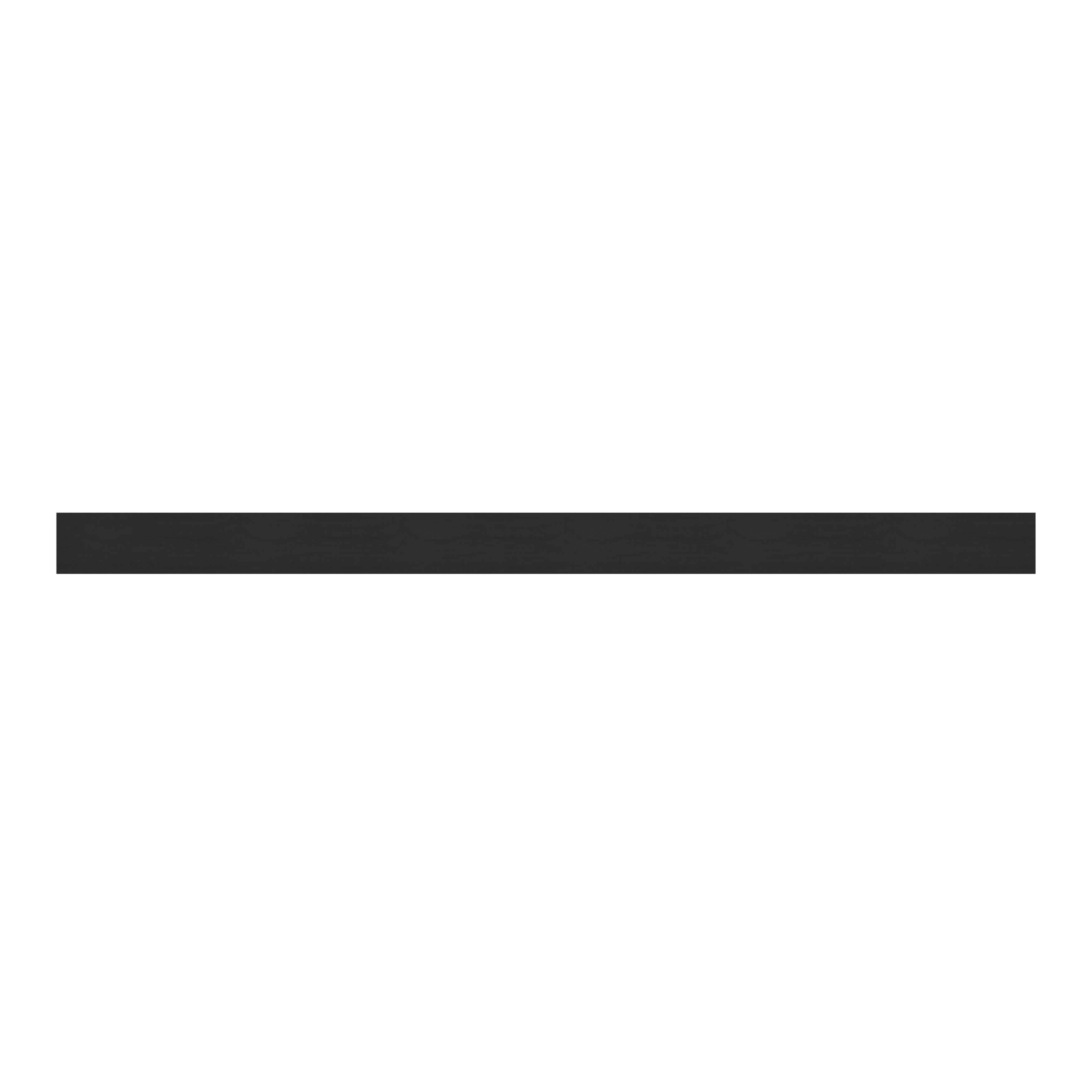 GoodHome Verbena Charcoal Painted wood effect Square edge Plinth, (L)2400mm