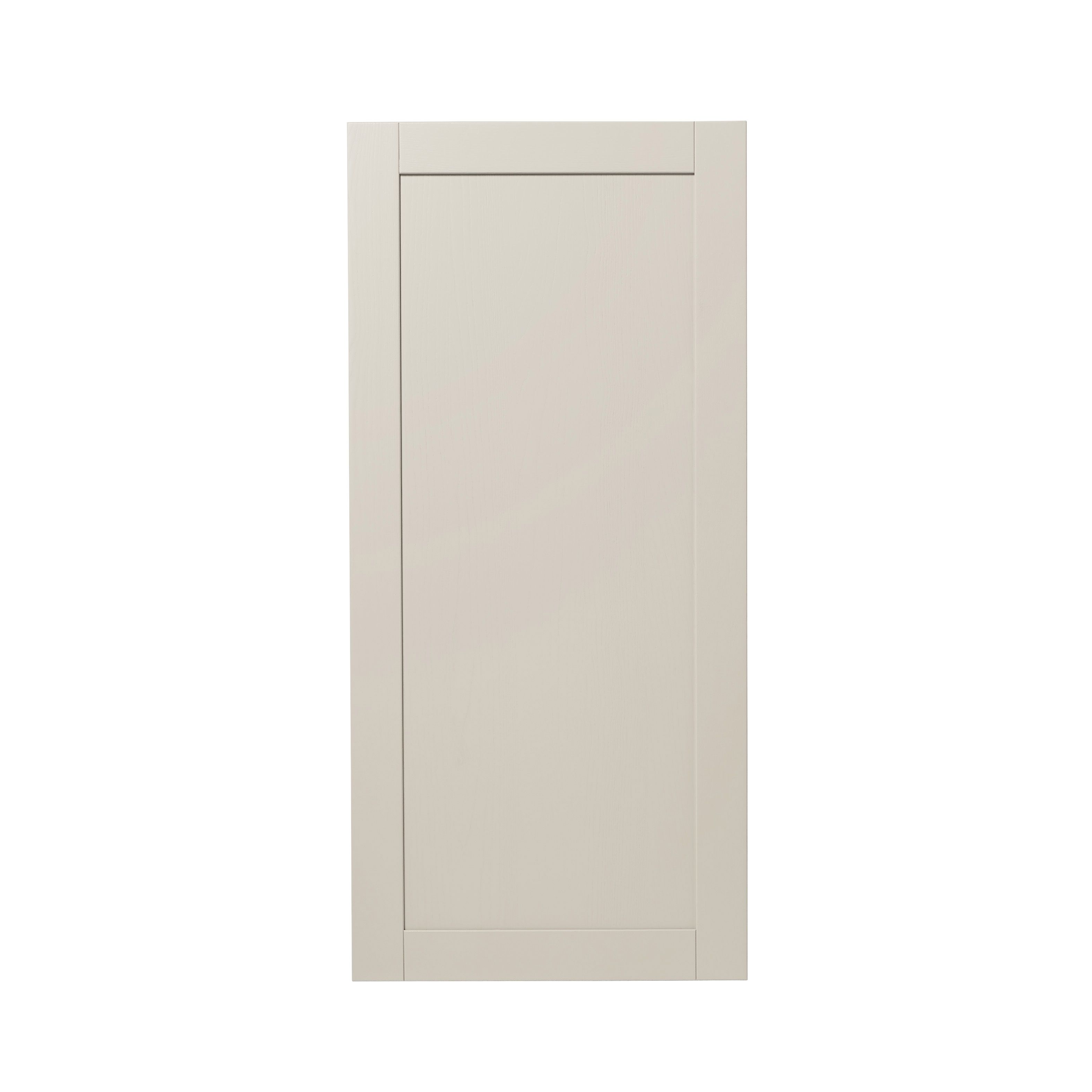 GoodHome Verbena Matt cashmere painted natural ash shaker 70:30 Larder Cabinet door (W)600mm (H)1287mm (T)20mm
