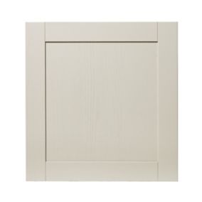 GoodHome Verbena Matt cashmere painted natural ash shaker Appliance Cabinet door (W)600mm (H)626mm (T)20mm