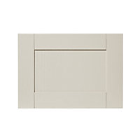 GoodHome Verbena Matt cashmere painted natural ash shaker Drawer front, bridging door & bi fold door, (W)500mm (H)356mm (T)20mm