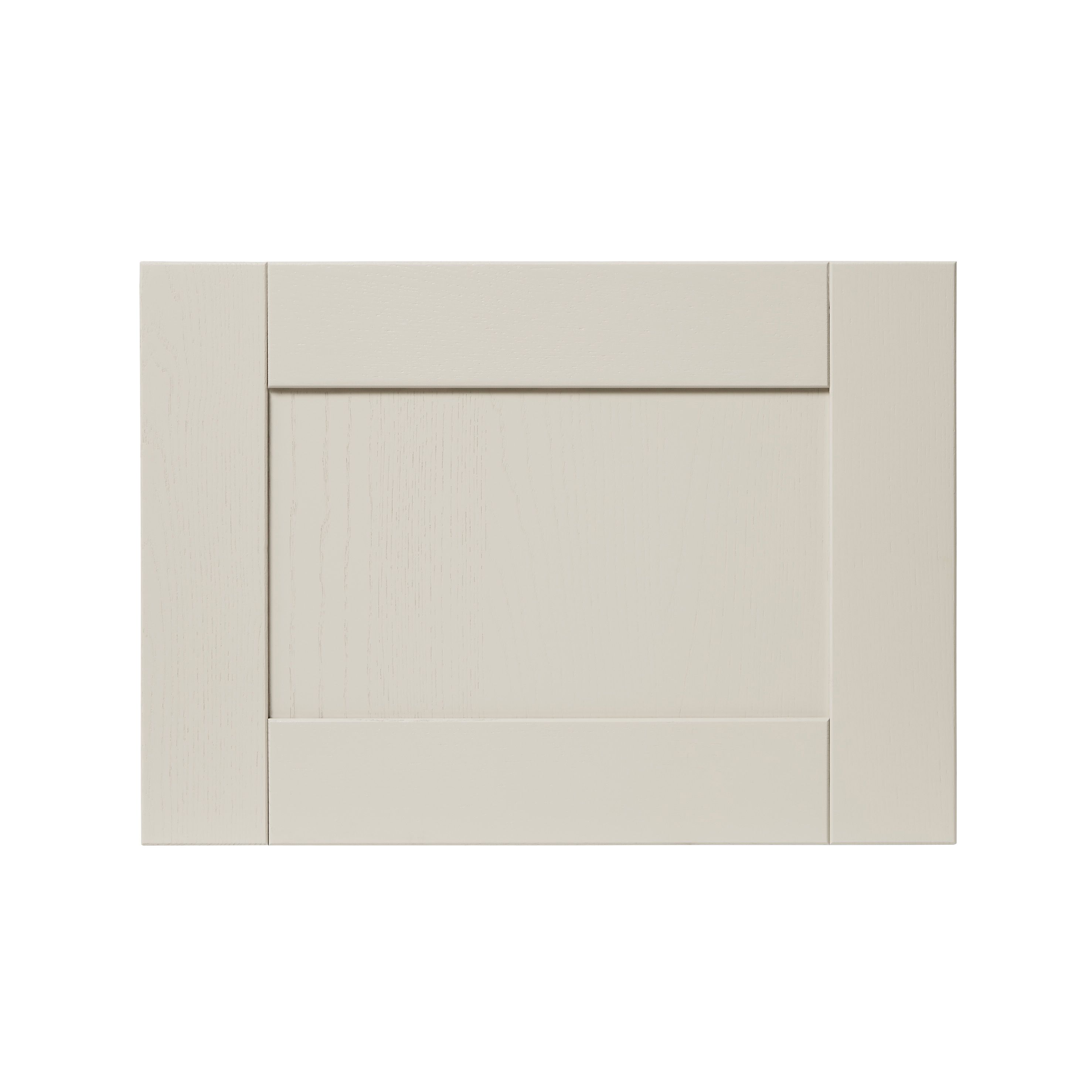 GoodHome Verbena Matt cashmere painted natural ash shaker Drawer front, bridging door & bi fold door, (W)500mm (H)356mm (T)20mm