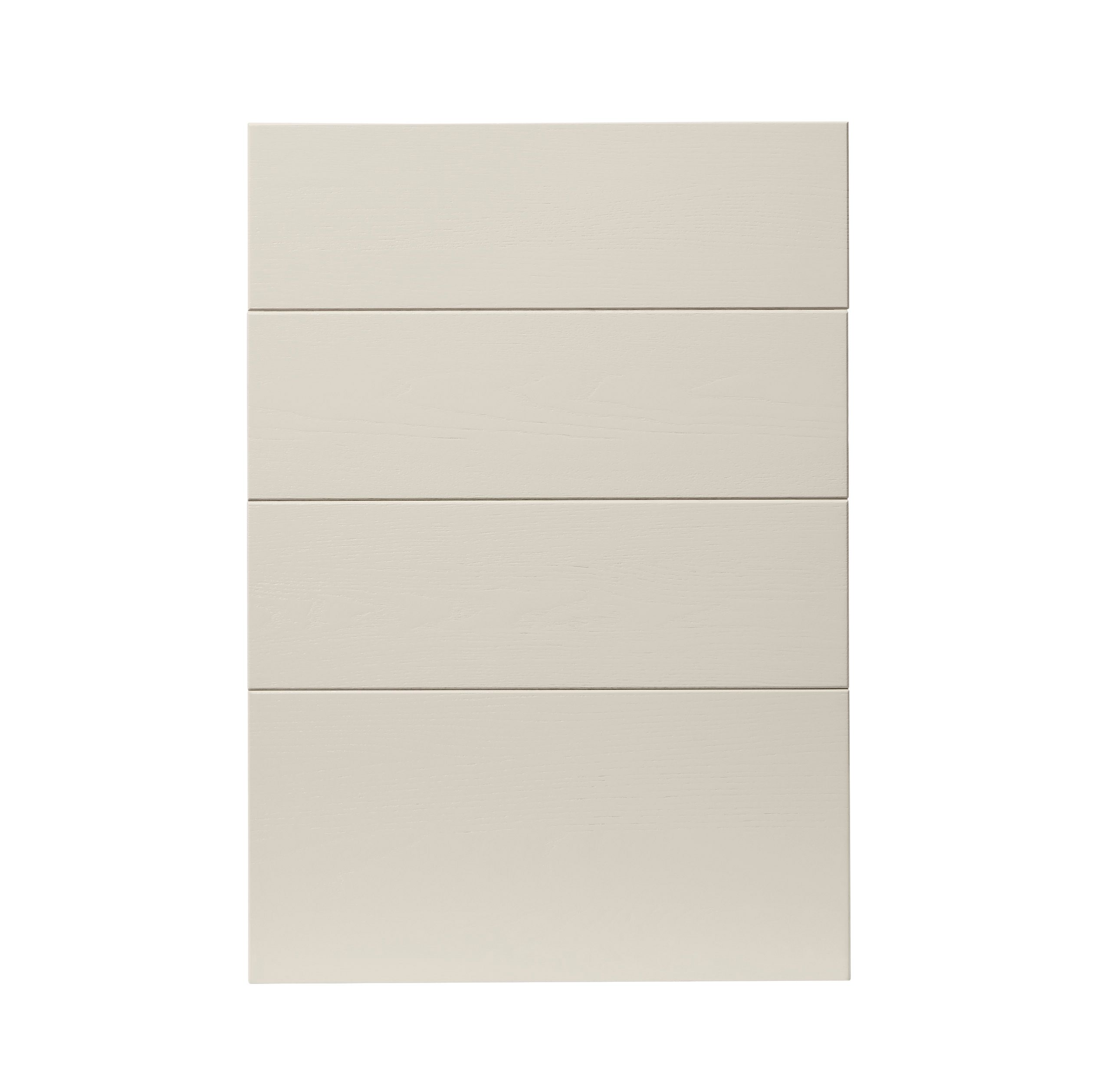 GoodHome Verbena Matt cashmere painted natural ash shaker Drawer front (W)500mm, Pack of 4
