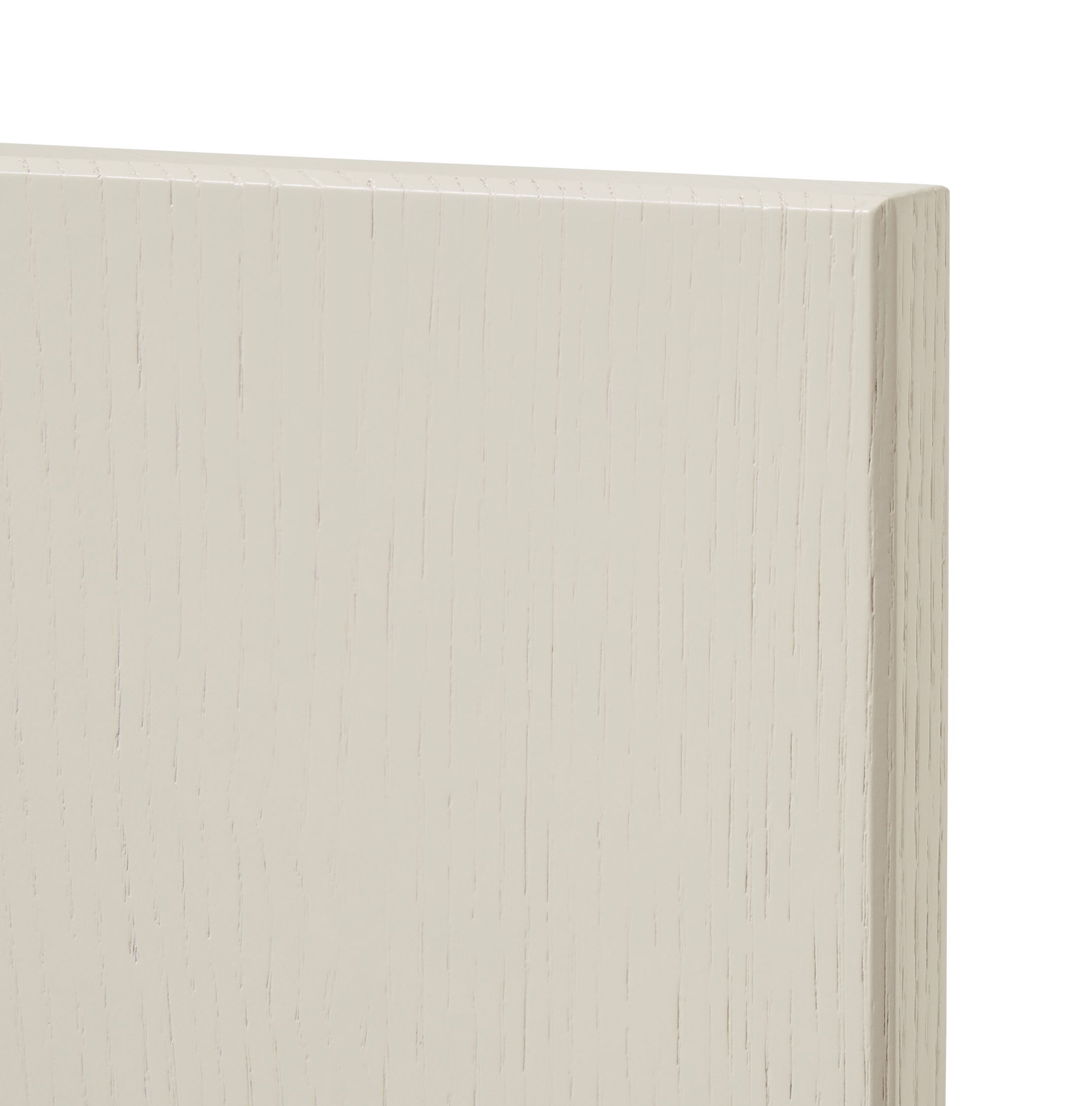 GoodHome Verbena Matt cashmere painted natural ash shaker Highline Cabinet door (W)150mm (H)715mm (T)20mm