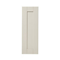 GoodHome Verbena Matt cashmere painted natural ash shaker Highline Cabinet door (W)250mm (H)715mm (T)20mm