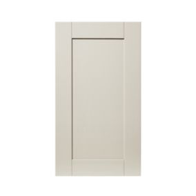 GoodHome Verbena Matt cashmere painted natural ash shaker Matt cashmere Shaker Highline Cabinet door (W)450mm (H)715mm (T)20mm