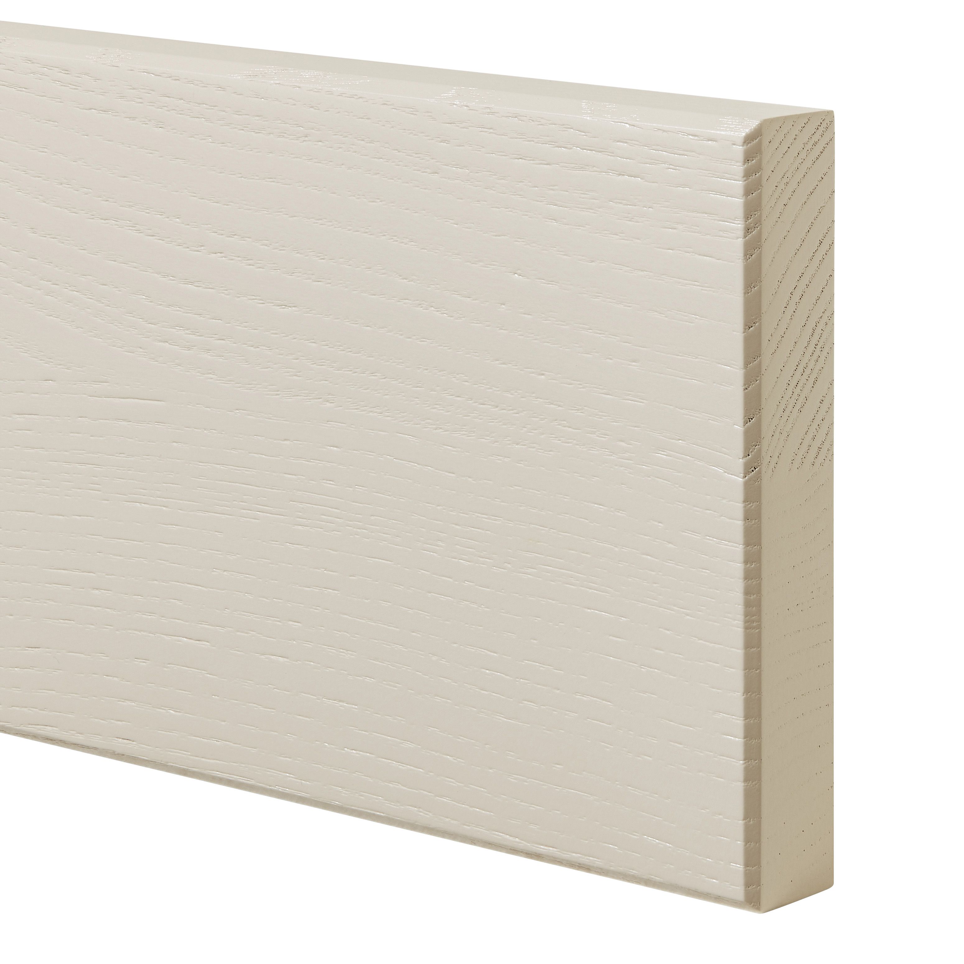 GoodHome Verbena Matt cashmere painted natural ash shaker Standard Appliance Filler panel (H)115mm (W)597mm