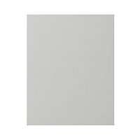 GoodHome Verbena Matt cashmere painted natural ash shaker Standard End panel (H)720mm (W)570mm