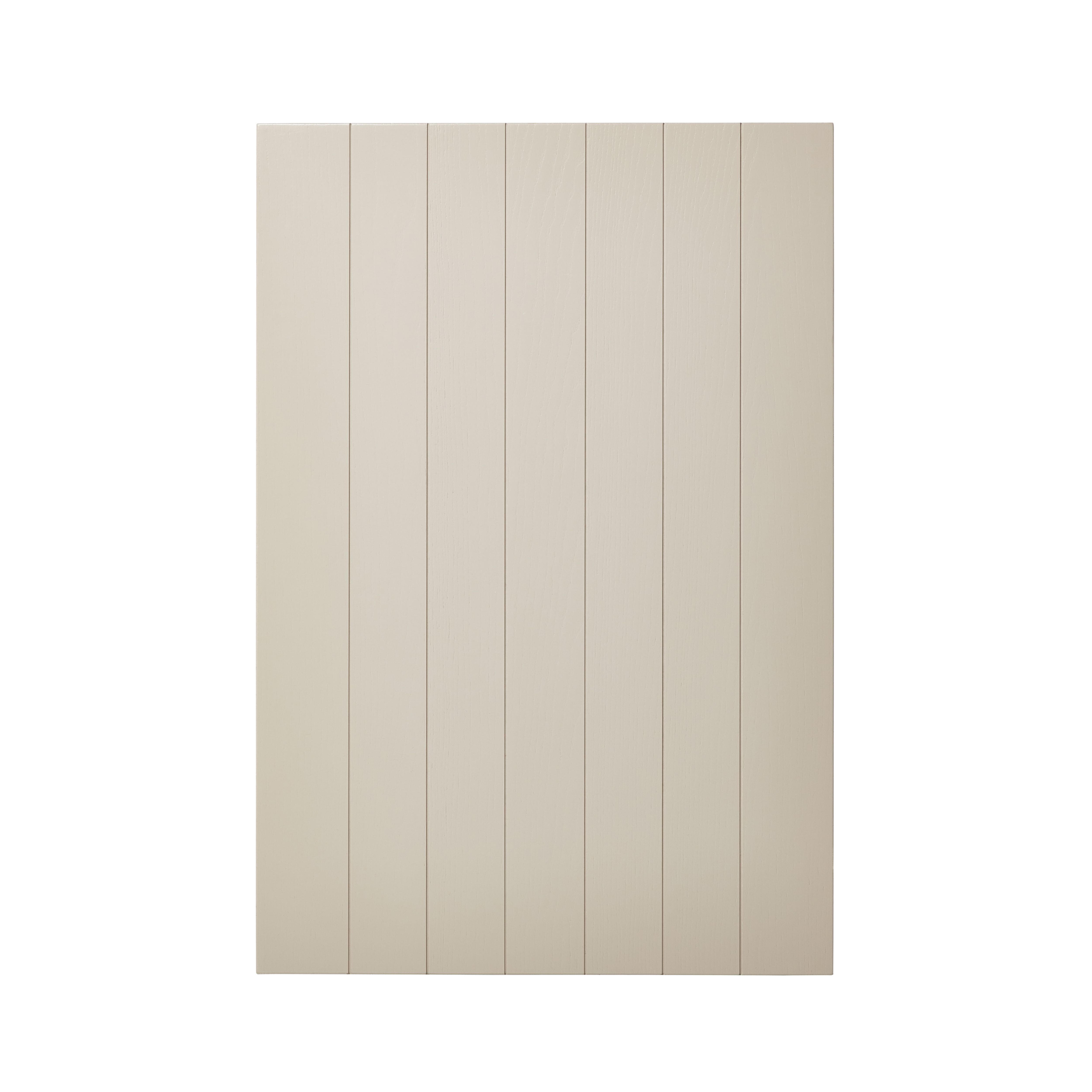 GoodHome Verbena Matt cashmere painted natural ash shaker Standard End panel (H)870mm (W)590mm