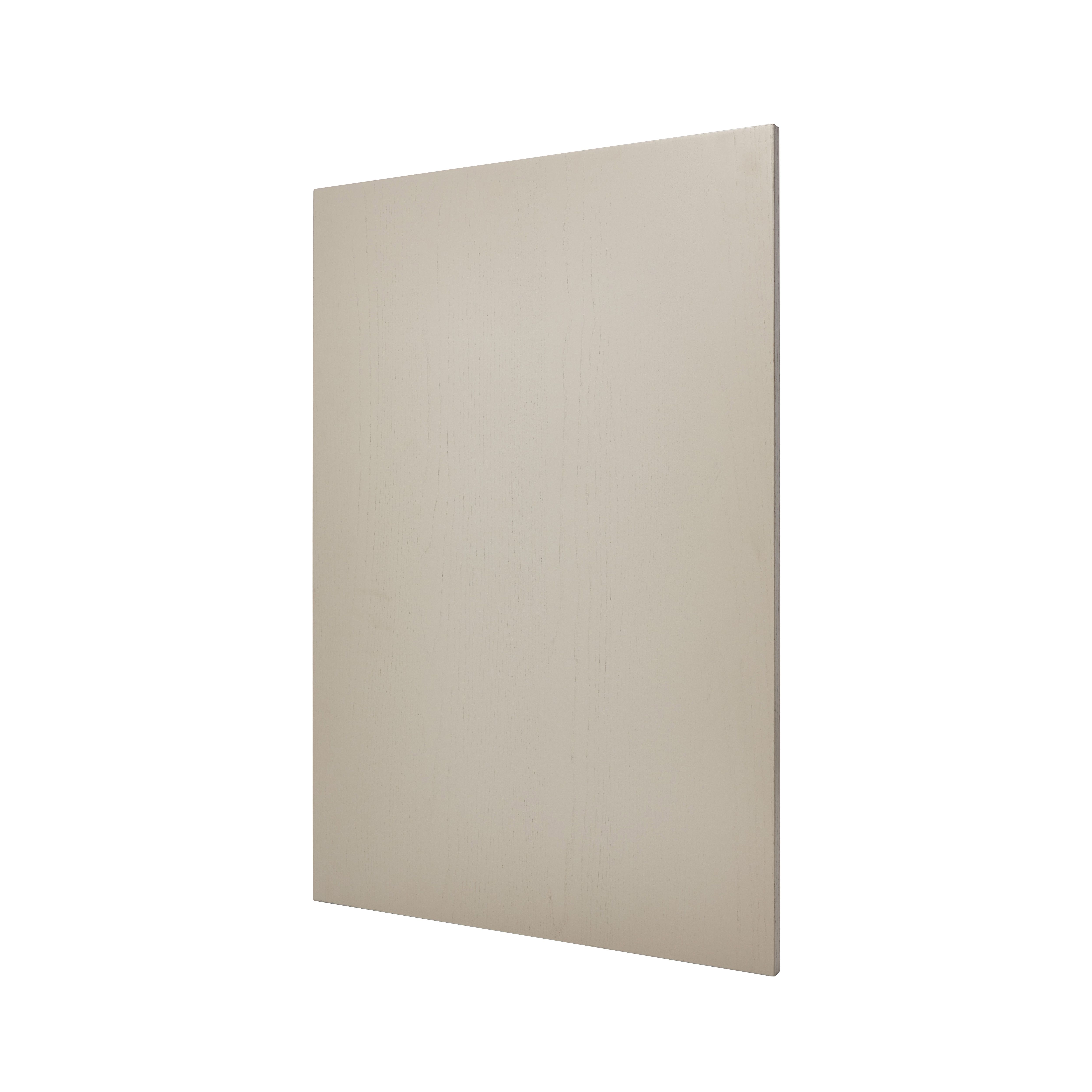 GoodHome Verbena Matt cashmere painted natural ash shaker Standard End panel (H)870mm (W)590mm