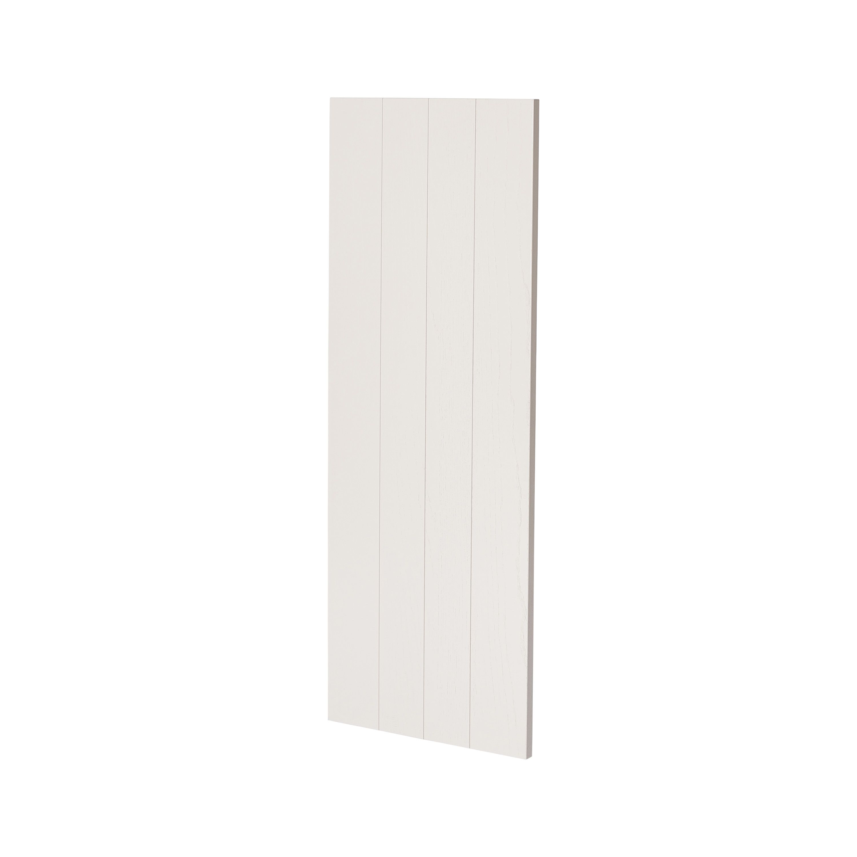 GoodHome Verbena Matt cashmere painted natural ash shaker Standard End panel (H)960mm (W)360mm