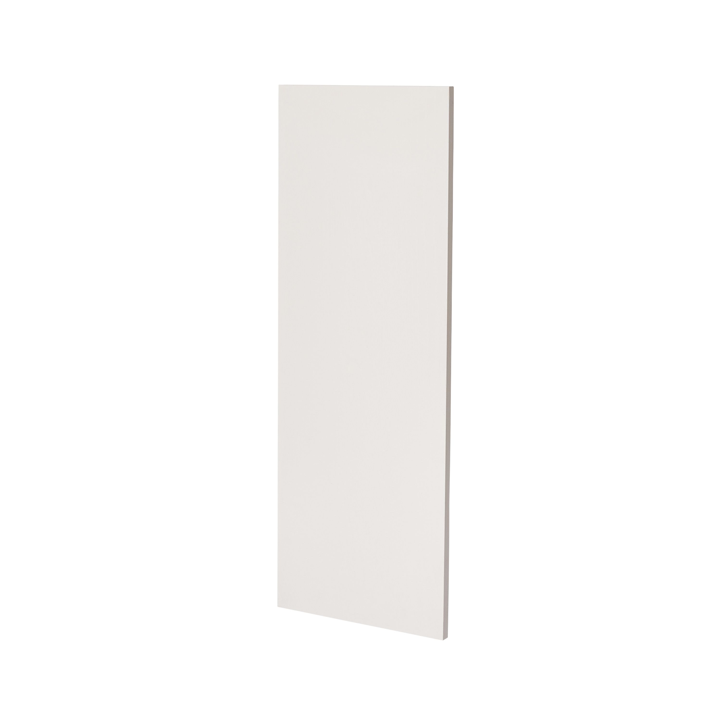 GoodHome Verbena Matt cashmere painted natural ash shaker Standard End panel (H)960mm (W)360mm