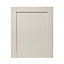 GoodHome Verbena Matt cashmere painted natural ash shaker Tall appliance Cabinet door (W)600mm (H)723mm (T)20mm