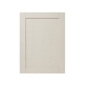 GoodHome Verbena Matt cashmere painted natural ash shaker Tall appliance Cabinet door (W)600mm (H)806mm (T)20mm