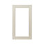 GoodHome Verbena Matt cashmere painted natural ash shaker Tall glazed Cabinet door (W)500mm (H)895mm (T)20mm
