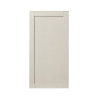 GoodHome Verbena Matt cashmere painted natural ash shaker Tall larder Cabinet door (W)600mm (H)1181mm (T)20mm
