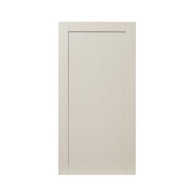 GoodHome Verbena Matt cashmere painted natural ash shaker Tall larder Cabinet door (W)600mm (H)1181mm (T)20mm