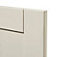 GoodHome Verbena Matt cashmere painted natural ash shaker Tall wall Cabinet door (W)300mm (H)895mm (T)20mm