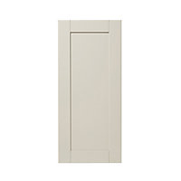 GoodHome Verbena Matt cashmere painted natural ash shaker Tall wall Cabinet door (W)400mm (H)895mm (T)20mm