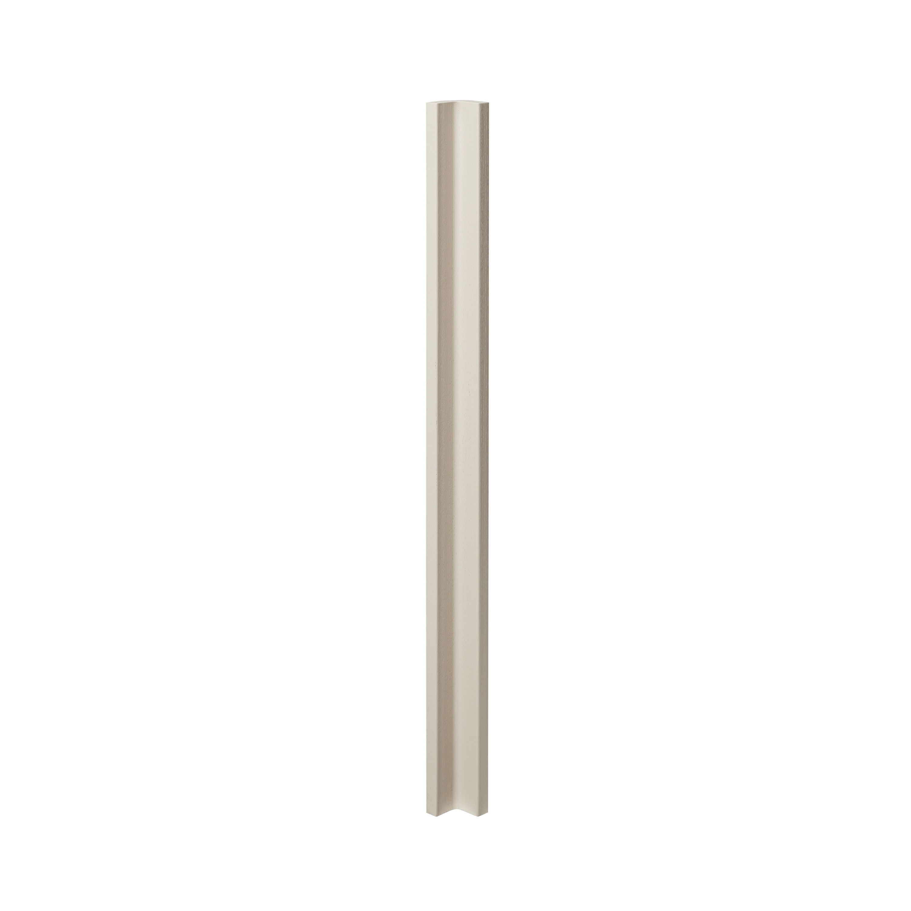 GoodHome Verbena Matt cashmere painted natural ash shaker Tall Wall corner post, (W)59mm (H)895mm