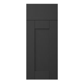 GoodHome Verbena Matt charcoal Door & drawer, (W)300mm (H)715mm (T)20mm