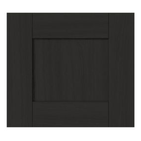 GoodHome Verbena Matt charcoal Drawer front, bridging & bi fold door, (W)400mm (H)356mm (T)20mm