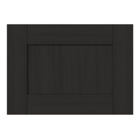 GoodHome Verbena Matt charcoal Drawer front, bridging & bi fold door, (W)500mm (H)356mm (T)20mm