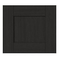 GoodHome Verbena Matt charcoal Drawer front, bridging door & bi fold door, (W)400mm (H)356mm (T)20mm