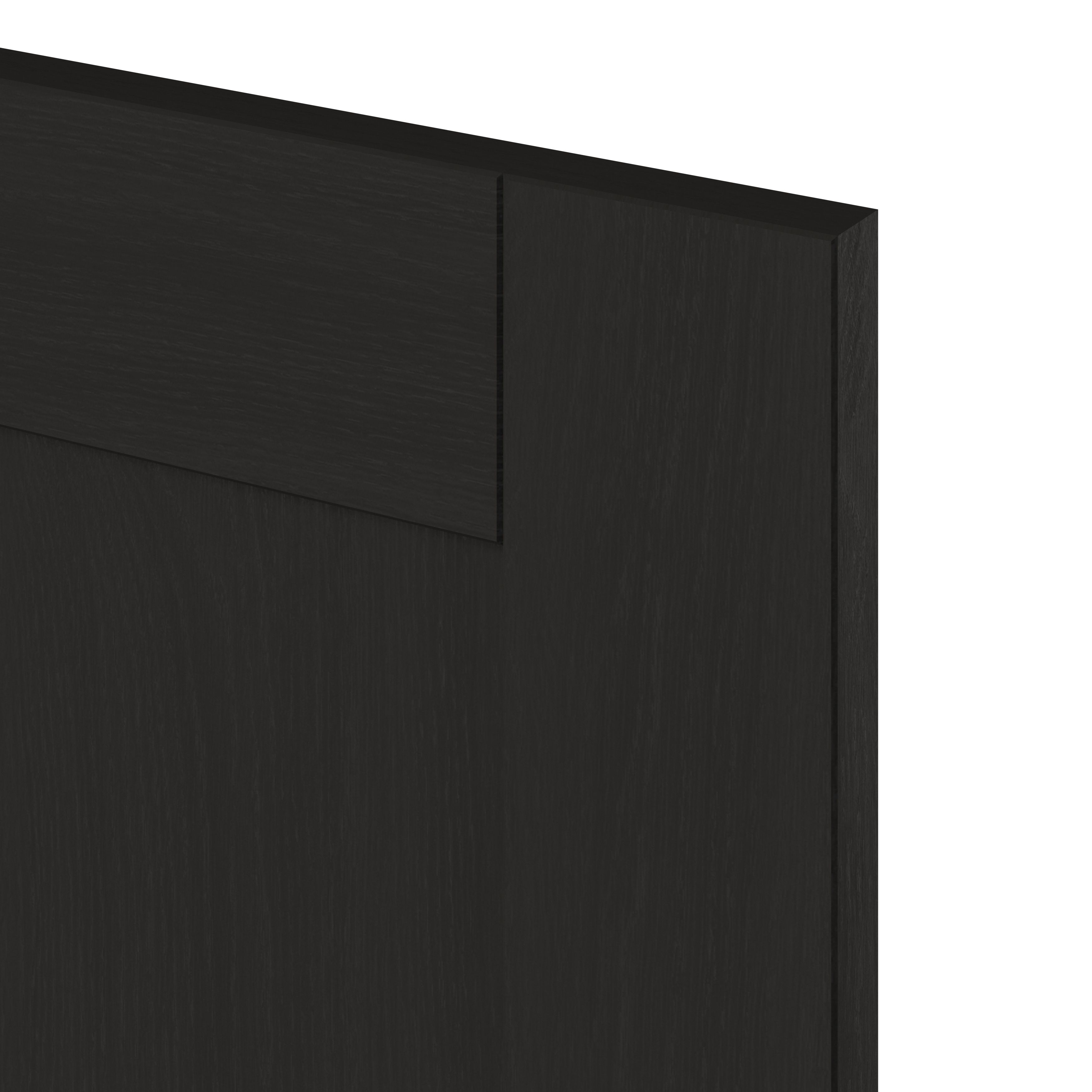 GoodHome Verbena Matt charcoal Drawer front, bridging door & bi fold door, (W)400mm (H)356mm (T)20mm