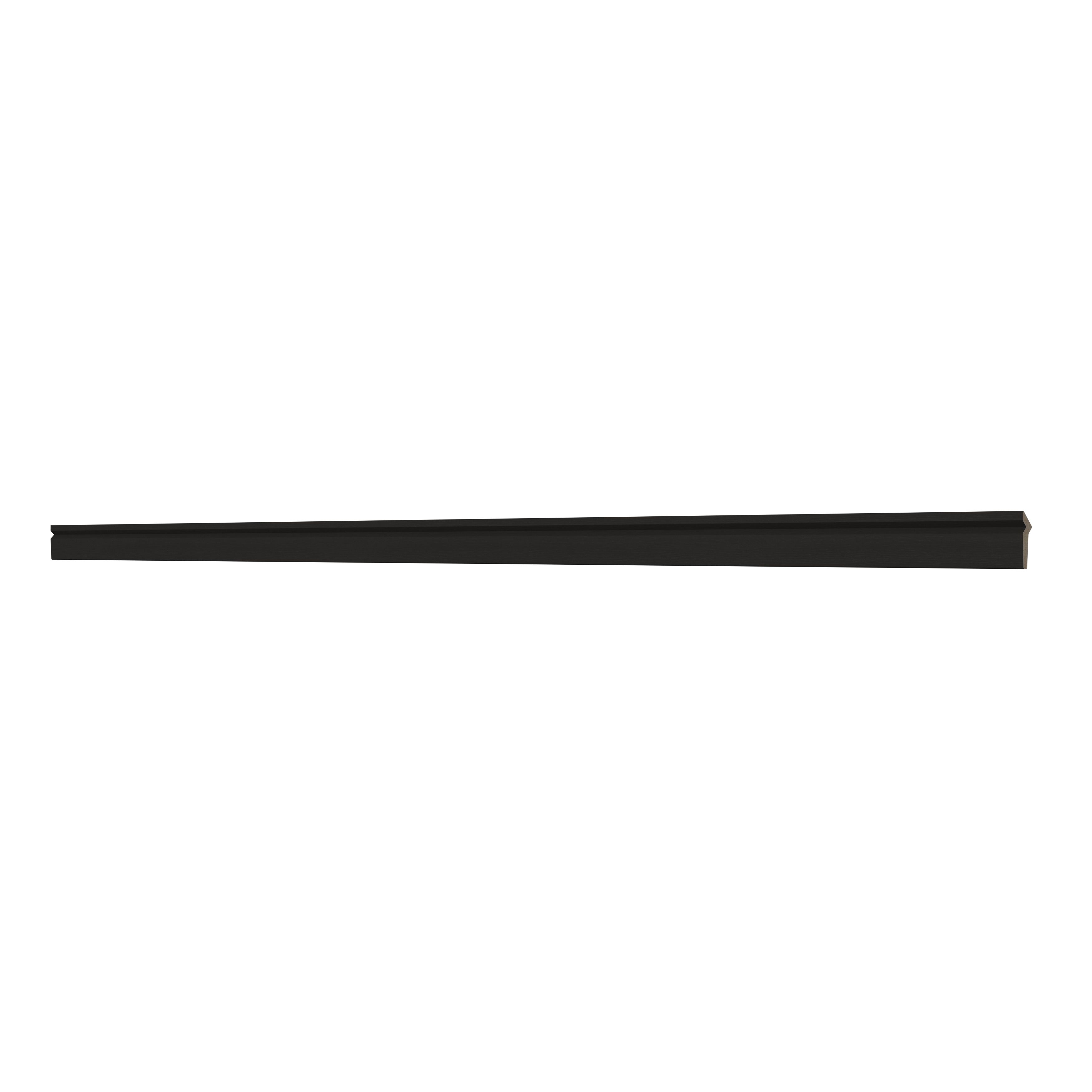 GoodHome Verbena Matt Charcoal Painted wood effect Shaker Pelmet, (L)2400mm (H)75mm