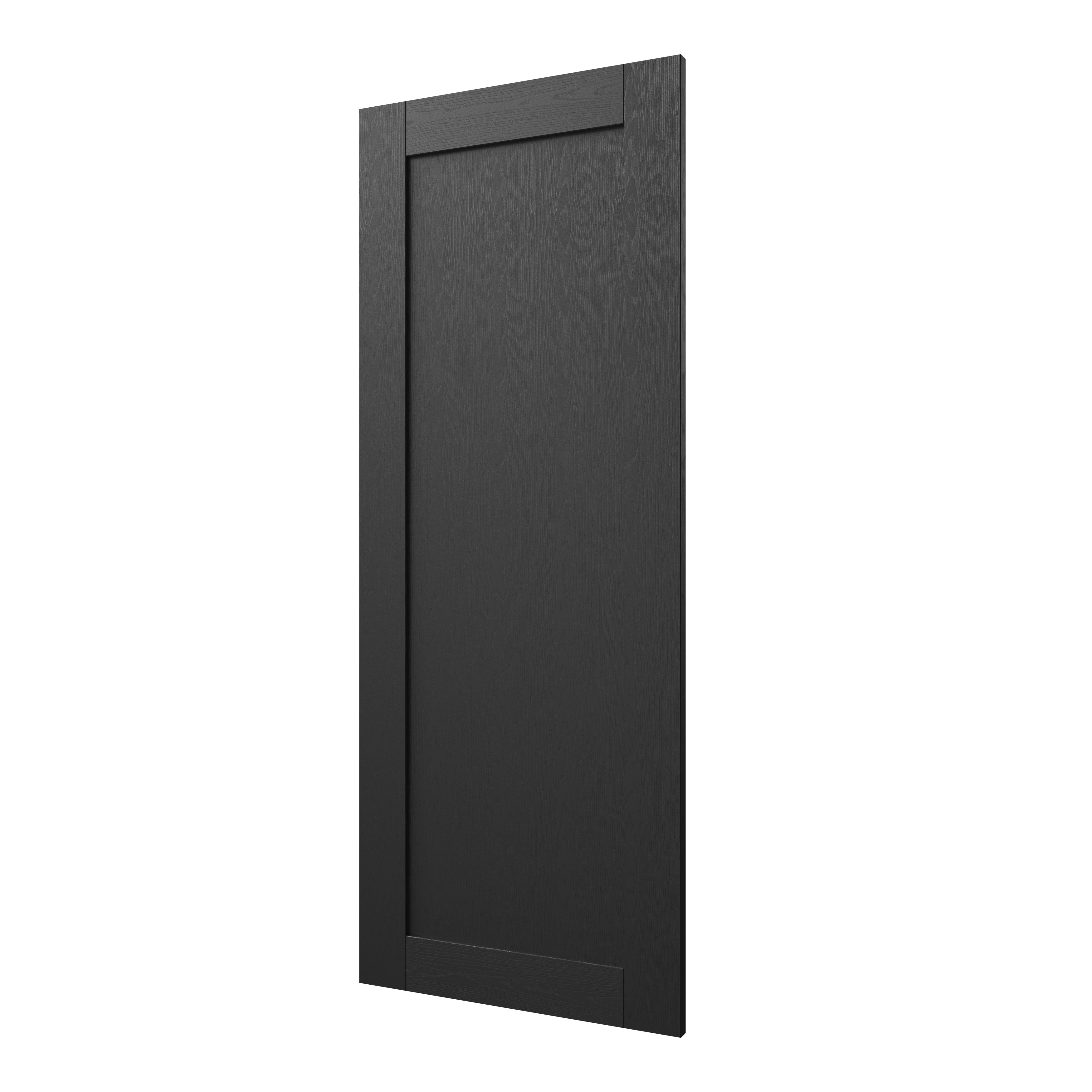 GoodHome Verbena Matt charcoal shaker 70:30 Larder Cabinet door (W)500mm (H)1287mm (T)20mm