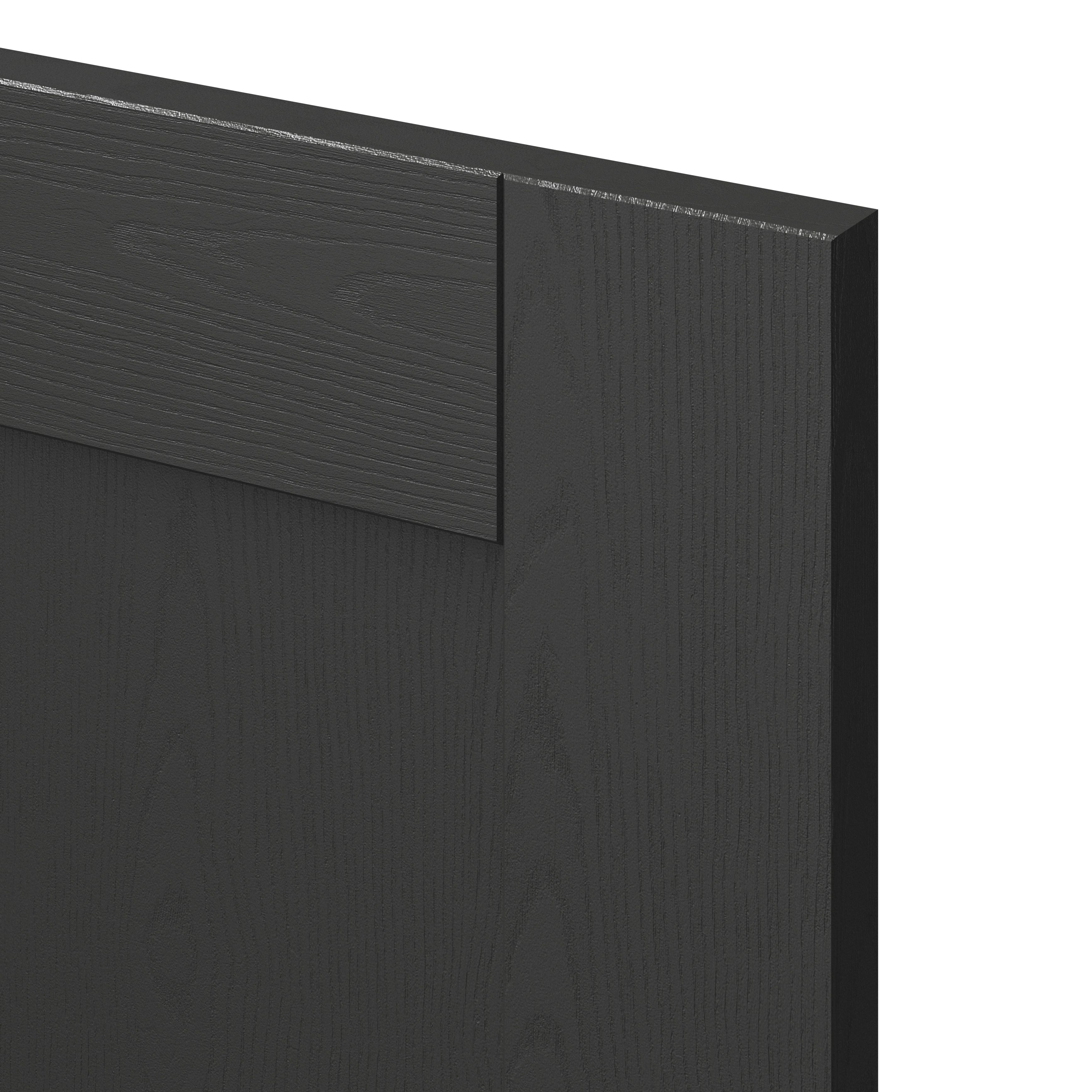 GoodHome Verbena Matt charcoal shaker 70:30 Larder Cabinet door (W)500mm (H)1287mm (T)20mm
