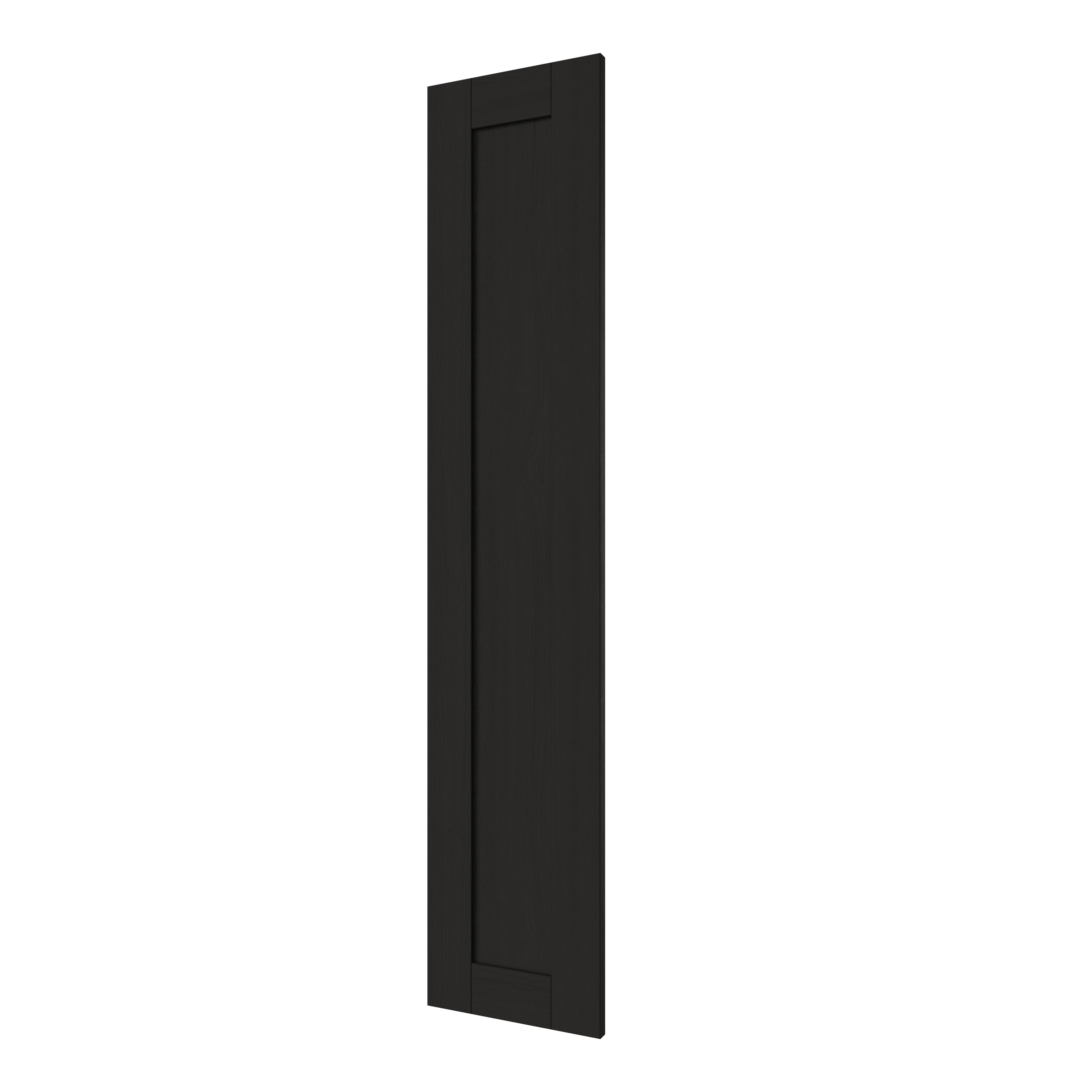 GoodHome Verbena Matt charcoal shaker 70:30 Tall larder Cabinet door (W)300mm (H)1467mm (T)20mm