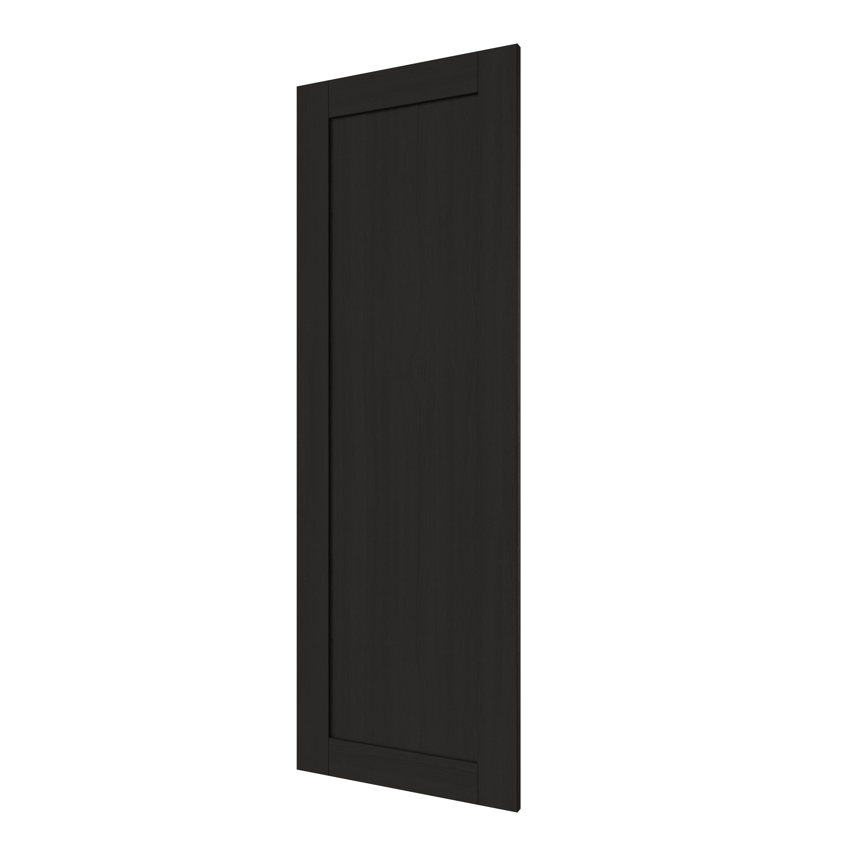 GoodHome Verbena Matt charcoal shaker 70:30 Tall larder Cabinet door (W)500mm (H)1467mm (T)20mm