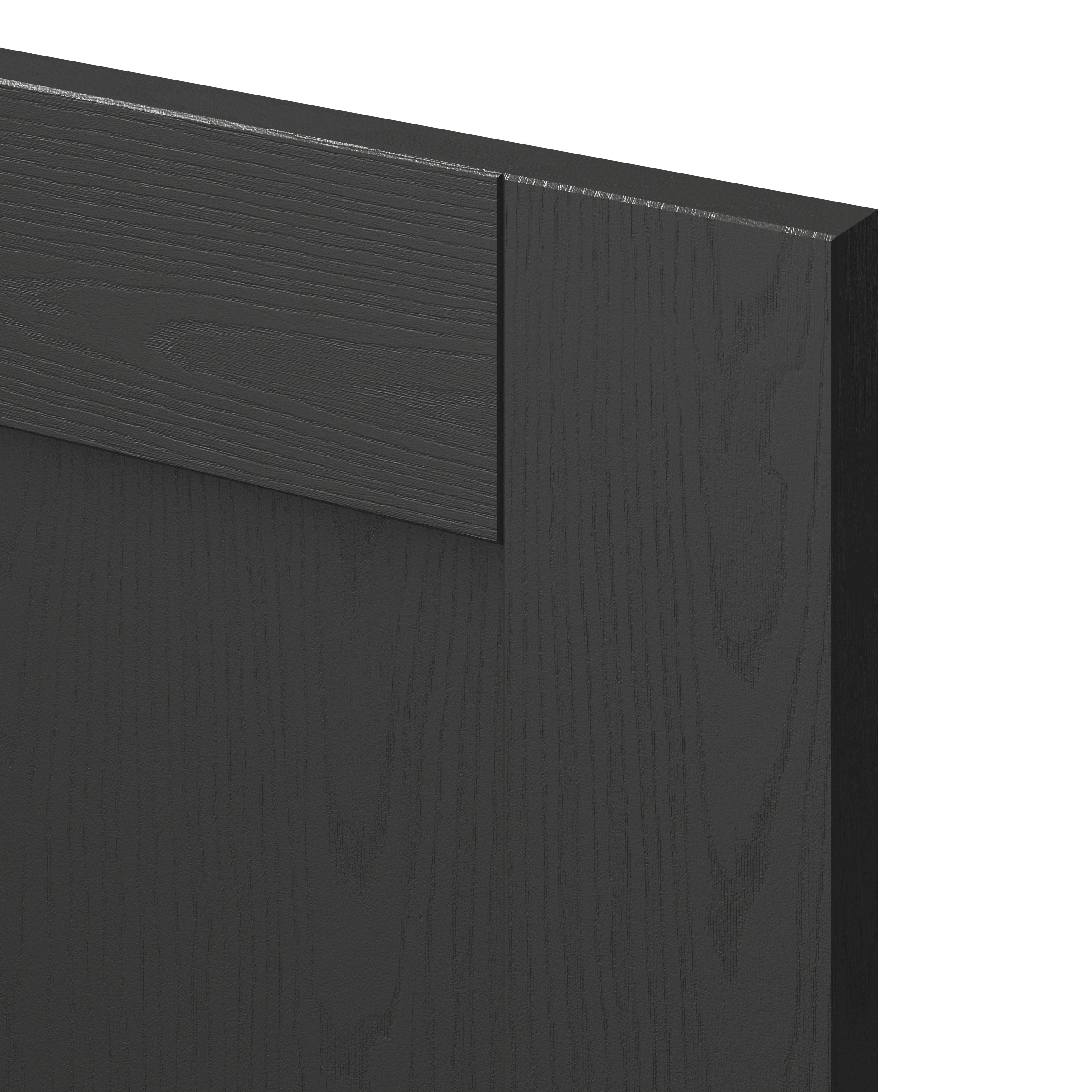 GoodHome Verbena Matt charcoal shaker Appliance Cabinet door (W)600mm (H)626mm (T)20mm