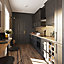 GoodHome Verbena Matt charcoal shaker Appliance Cabinet door (W)600mm (H)626mm (T)20mm