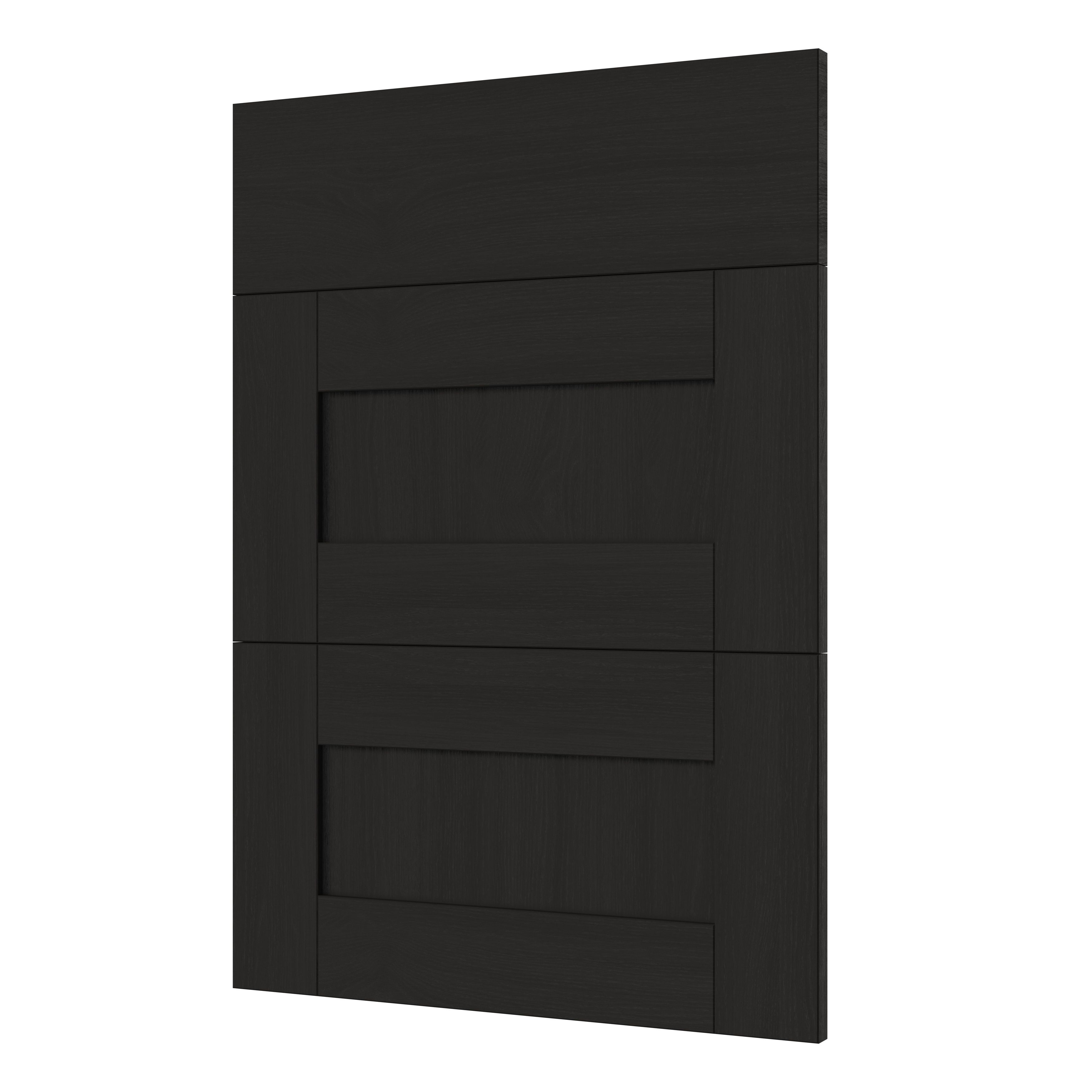 GoodHome Verbena Matt charcoal shaker Drawer front (W)500mm, Pack of 3