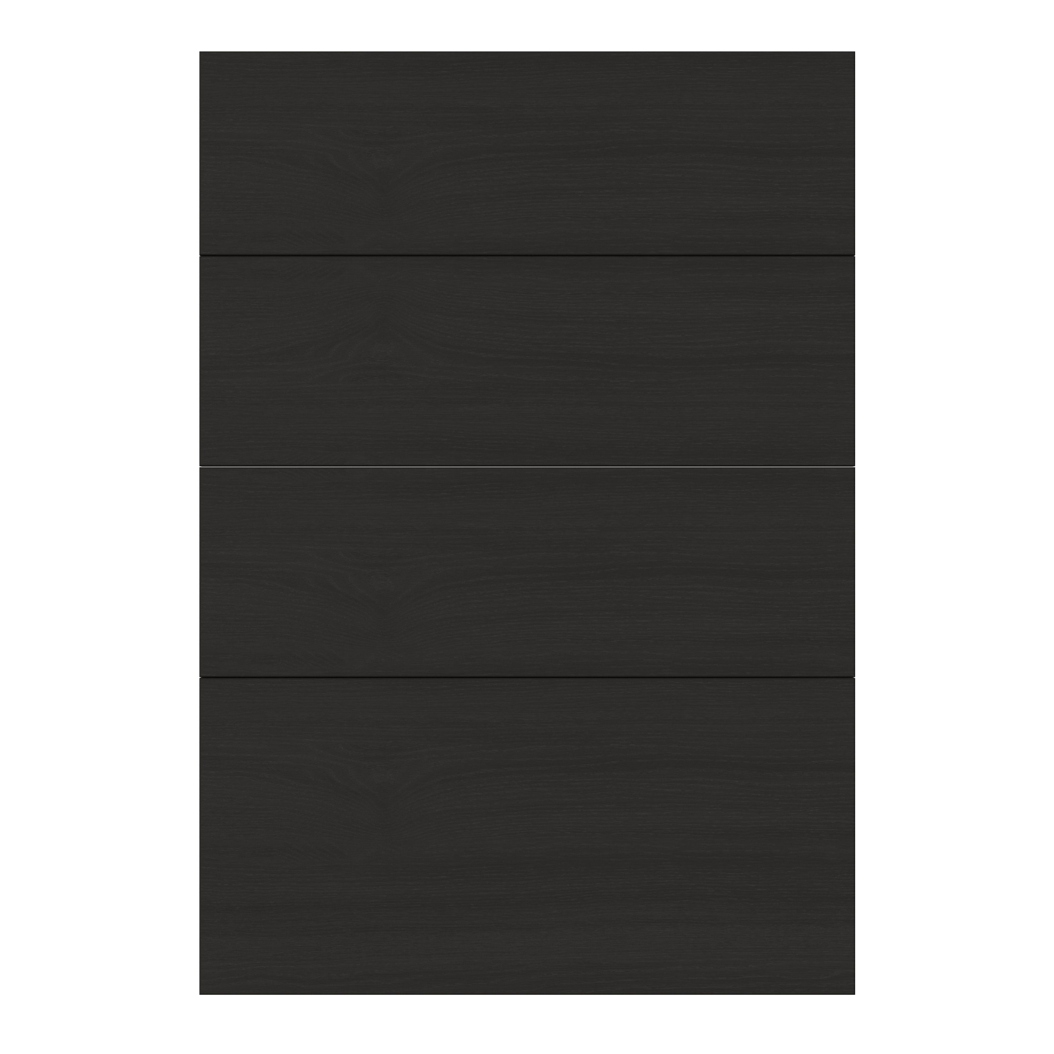 GoodHome Verbena Matt charcoal shaker Drawer front (W)500mm, Pack of 4