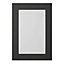 GoodHome Verbena Matt charcoal shaker Glazed Cabinet door (W)500mm (H)715mm (T)20mm